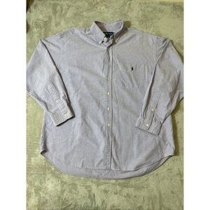 Men’s Ralph Lauren Button Up shirt 100% Cotton Blue Size XL